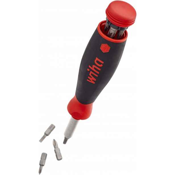 Šroubovák se zásobníkem 8 bitů 1/4 palce Wiha PocketMax 45292 Magnetický