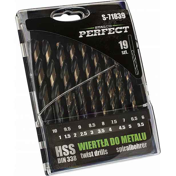 Stalco Perfect Vrtáky Do Kovu Hss 19 Ks.