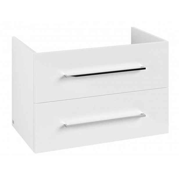 Villeroy & Boch Avento - Umyvadlová skříňka, 78x51x45 cm, 2 zásuvky, Brilliant White A89100VE