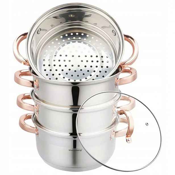 Hrnec Na Páru Klausberg 5 Elem. 20 cm KB-7730 Rose Gold