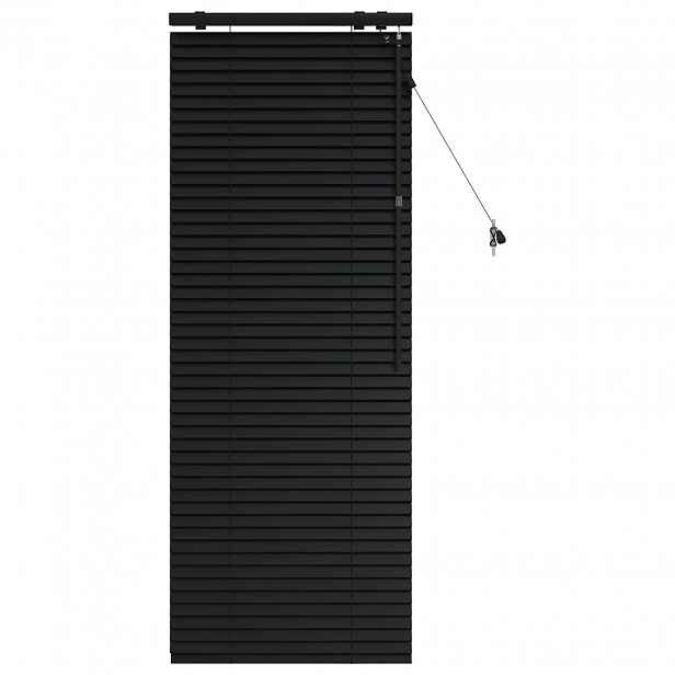 vidaXL Venet školní žaluzie Černá 65 x 160 cm 35 mm Masivní paulovnie