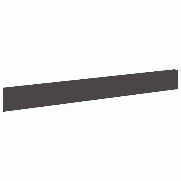 vidaXL Okraj trávníku 20 ks 100 x 12 cm Ocel Černá