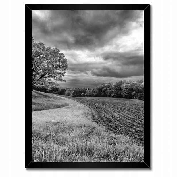 Plakáty v rámu 30x40 Černobílé pole