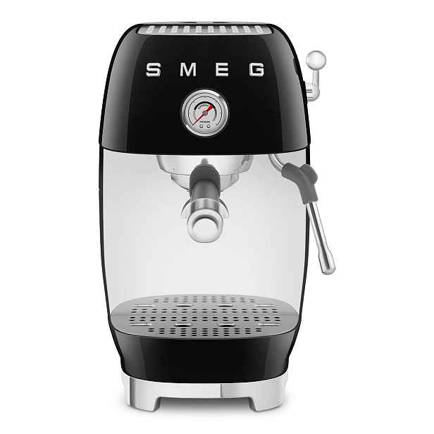 Smeg Pákový kávovar 50's Retro Style s tlakoměrem, ECF03, 15 barů, černá ECF03BLEU