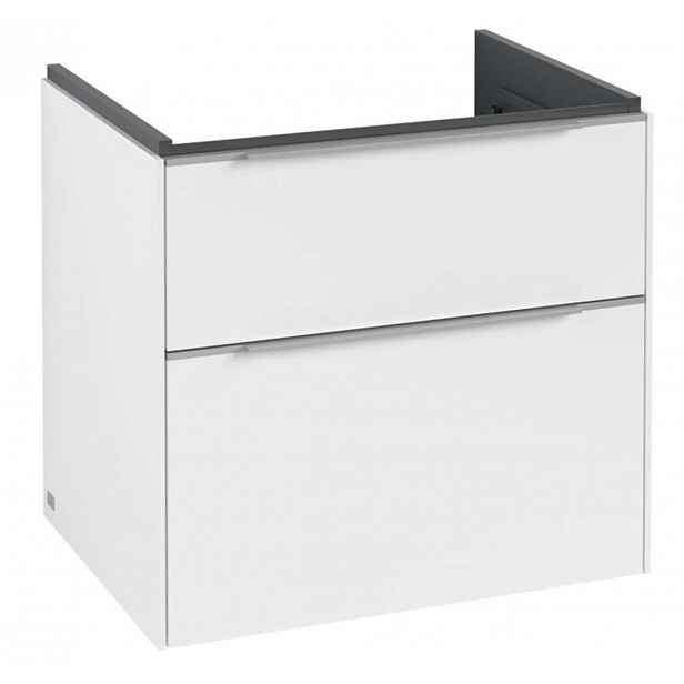 Villeroy & Boch Subway 3.0 - Umyvadlová skříňka, 62x58x48 cm, 2 zásuvky, Pure White C57600VF