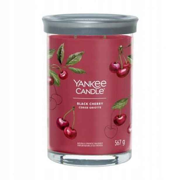 Yankee Candle Tumbler Fruity Black Cherry Velká sójová svíčka Dva knoty 567 g
