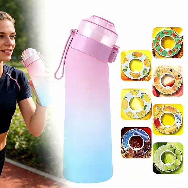 Láhev na vodu gradientní růžová 650 ml Vonný hrnek Láhev na vodu Sp