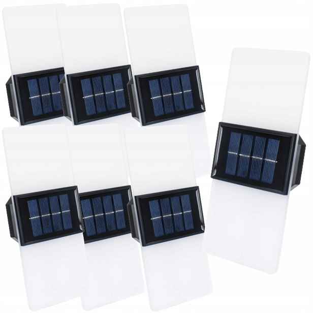 7 x Nástěnná lampa Solární dekorativní Led osvětlení domečku Altánky Terasa