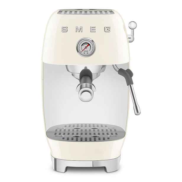 Smeg Pákový kávovar 50's Retro Style s tlakoměrem, ECF03, 15 barů, krémová ECF03CREU