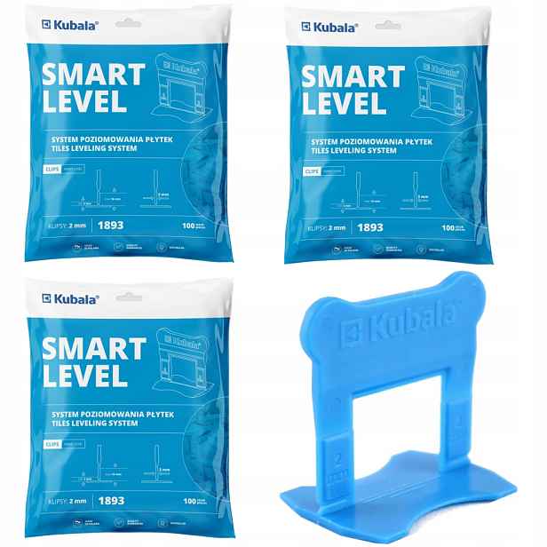 Kubala Smart Level Klipsy Pro Vyrovnávání Dlaždic 2MM Sada 300 Kusů
