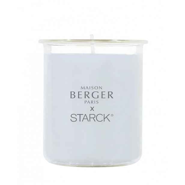 Maison Berger Paris Svícen Starck, šedý + vonná svíčka Peau de Pierre, 120 g 7282