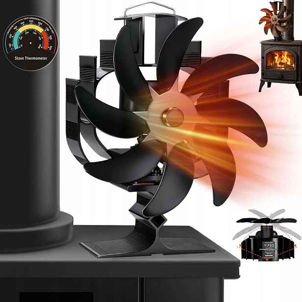 Termoelektrický Krbový Ventilátor Napájený Teplem, Krbový Ventilátor