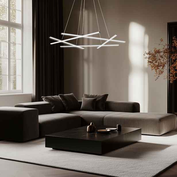 Apeti Andros LED stříbrná závěsná stropní lampa 4000K