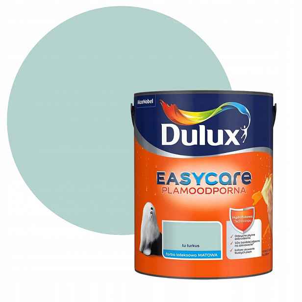 Dulux Easycare Barva Odolná Vůči Skvrnám, tyrkysová 5L