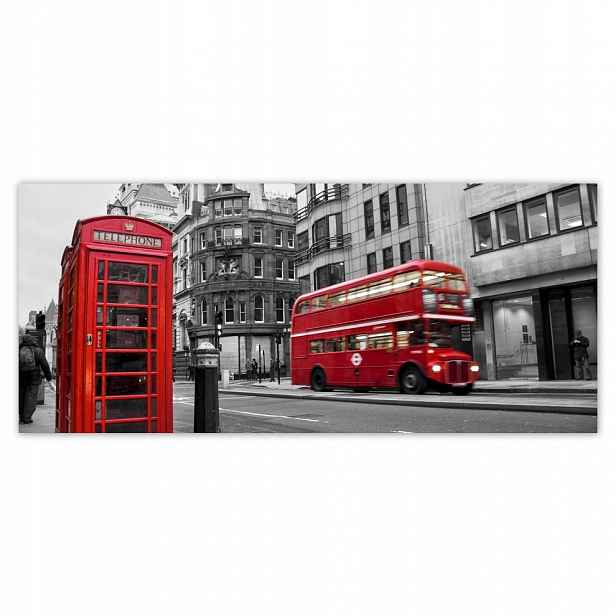 Fototapety flizelina 211x91 Londýn Budka Autobus