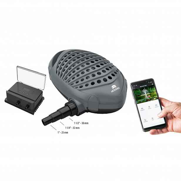 Heissner chytré filtrační a potůčkové čerpadlo regulovatelné 19 200 l/h, 20-180 W, až na 92 m³ P20300E-00