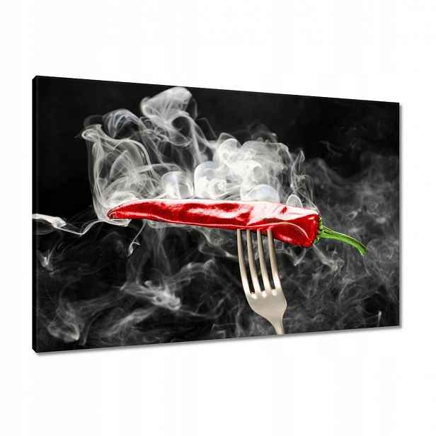Obrazy 90x60 Červená paprika Dým