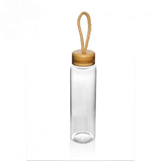 Skleněná lahev s bambusovým uzávěrem Bambum Diem, 500 ml