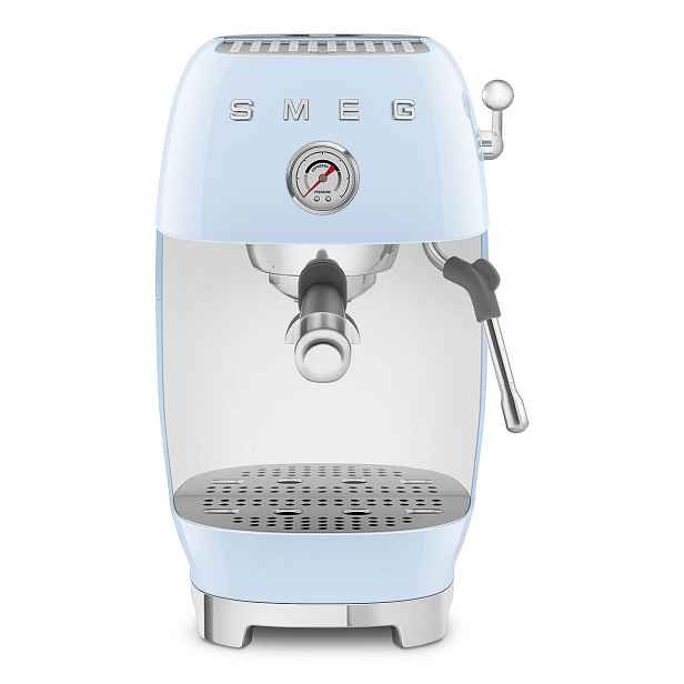 Smeg Pákový kávovar 50's Retro Style s tlakoměrem, ECF03, 15 barů, pastelově modrá ECF03PBEU