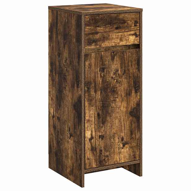 vidaXL Koupelnová skříň Kouřový dub 35 x 36,5 x 85 cm Kompozitní dřevo