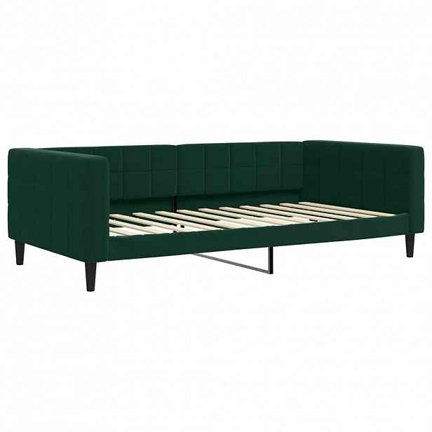 vidaXL Válenda tmavě zelená 100 x 200 cm samet