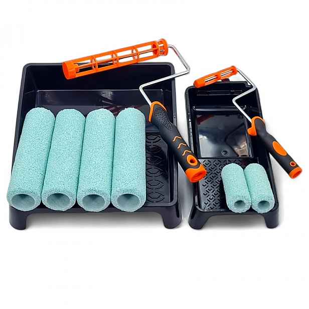 Malířská Sada Nekapající Váleček V-pro Green Fíbr 10CM 23CM Rukojeť Záchod