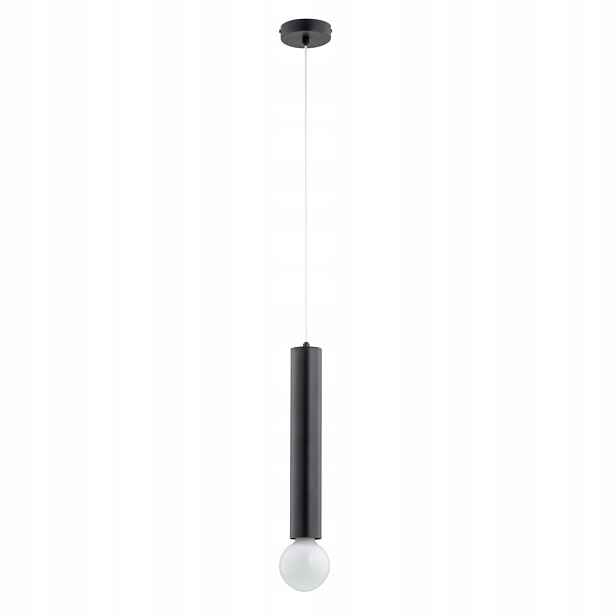 Alfa Twister Závěsná lampa černá tuba 1xE27 kov IP20 95 cm