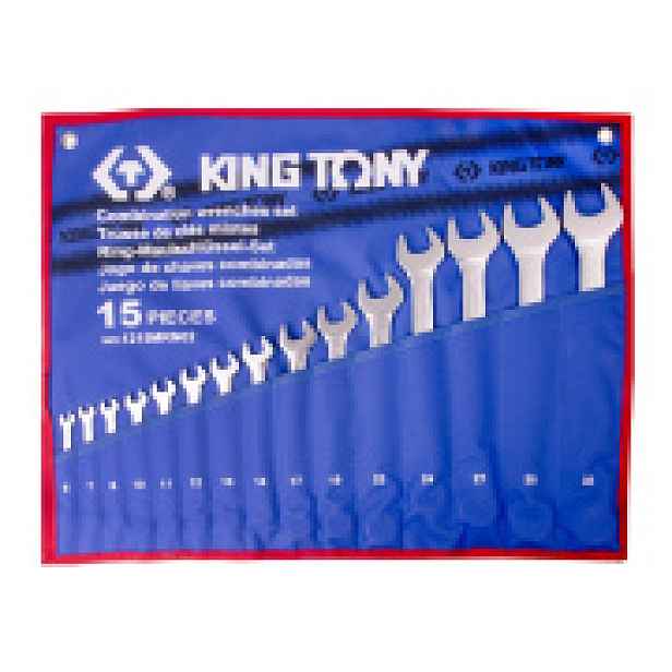 Sada očkoplochých klíčů King Tony 15 ks 1215MRN02