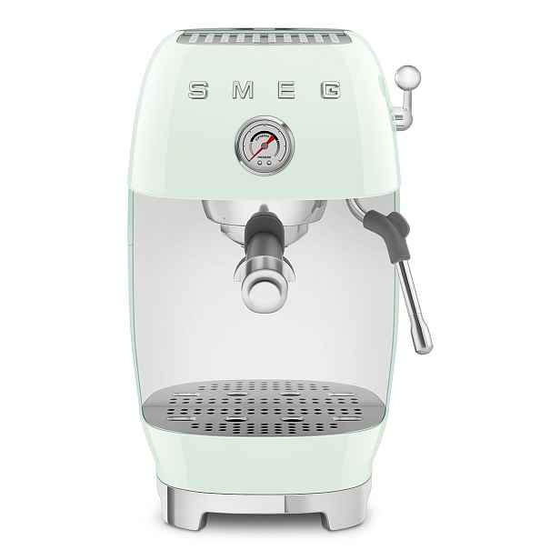 Smeg Pákový kávovar 50's Retro Style s tlakoměrem, ECF03, 15 barů, pastelově zelená ECF03PGEU