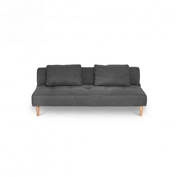 Tmavě šedá rozkládací pohovka loomi.design Matylda
