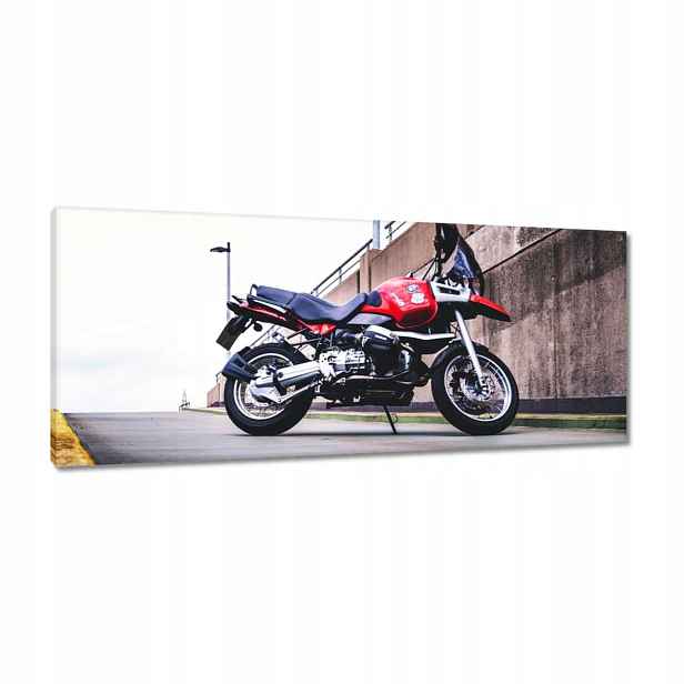 Obrazy 100x40 Červený motocykl Bmw