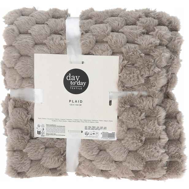 Deka přehoz Bumpy 150x125 cm, taupe