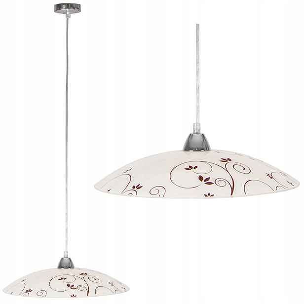 Exkluzivní závěsná skleněná Stropní Lampa S Klosz