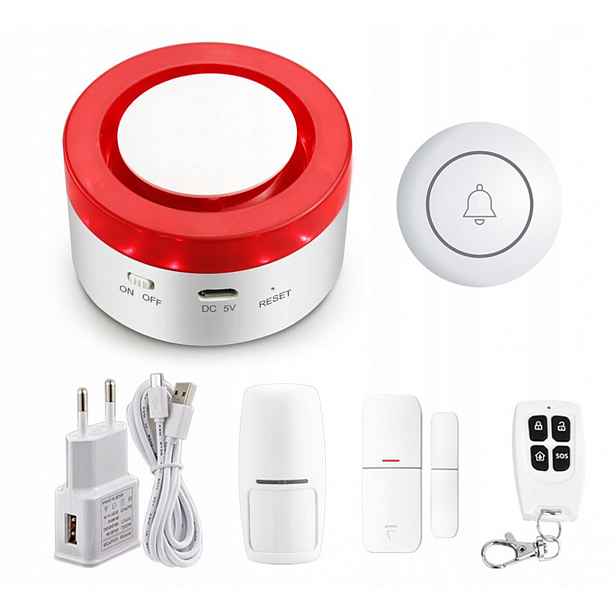 Mini Bezdrátová Alarmová Sada Tuya Siréna Pir WiFi Alarm