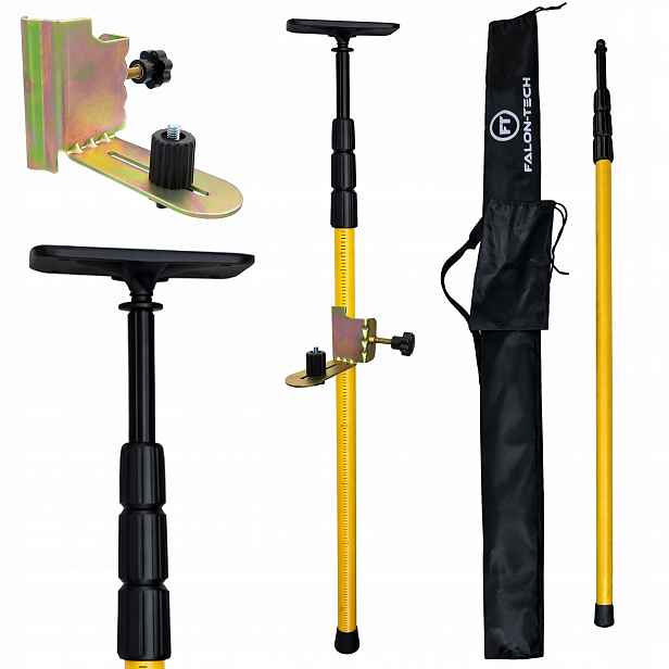 Rozpěrná Tyč Pro Laser 365 cm Teleskopická Tyč Vodováhy Stativ 3 m