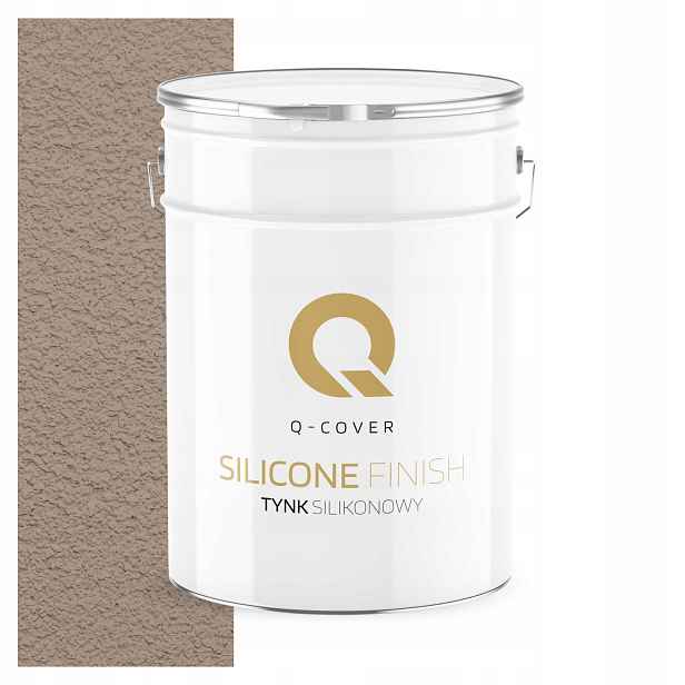 Silikonová Fasádní Omítka Barva Ořechová Světlá 15 Kg Granulace 1.5 mm F534