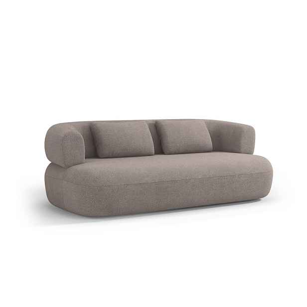Světle hnědá pohovka z textilie bouclé 178 cm Jenny – Micadoni