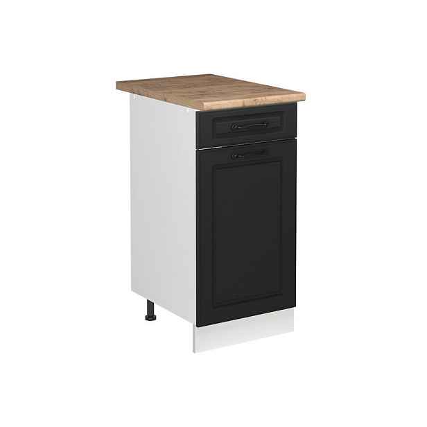 Vicco SKŘÍŇKA POD DŘEZ R-Line, Antracitový venkovský dům/Bílá, 40 cm pracovní deska Zlatý mocný dub