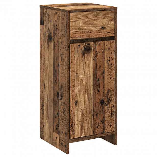 vidaXL Koupelnová skříň Staré dřevo 35 x 36,5 x 85 cm Kompozitní dřevo