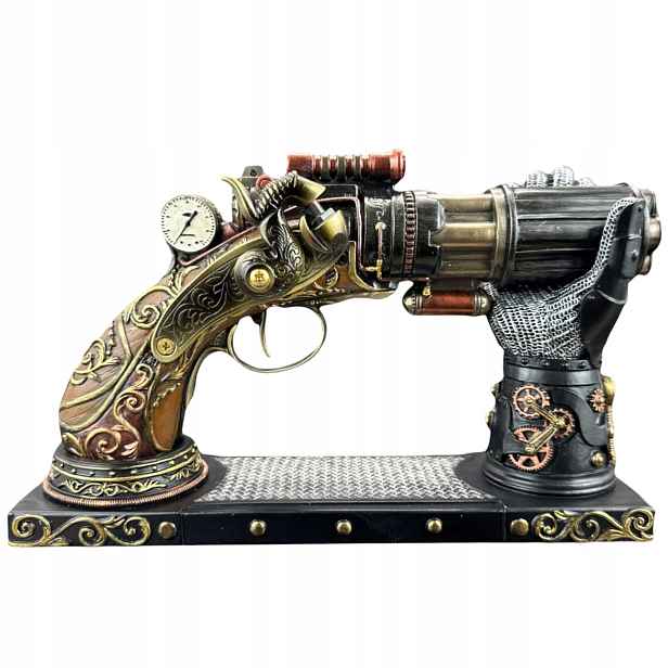 Pistole revolverová na stojanu Steampunk Veronese WU76919YA