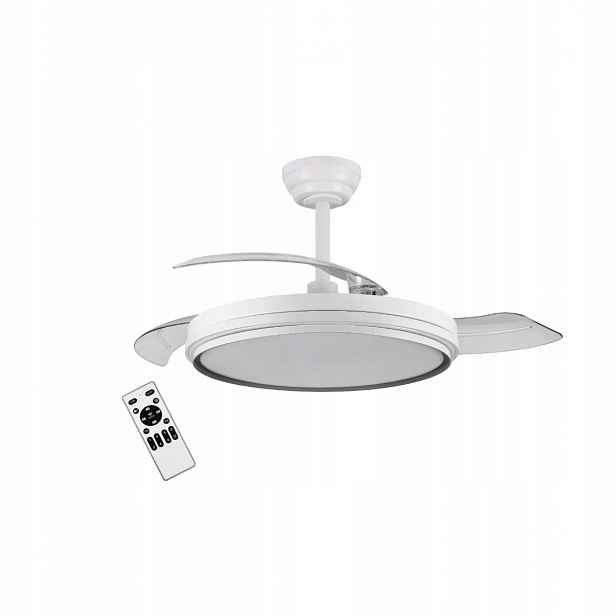 Led stropní ventilátor Viago 32W 30W 3200lm s tichým dálkovým ovládáním, bílý VIFE10W