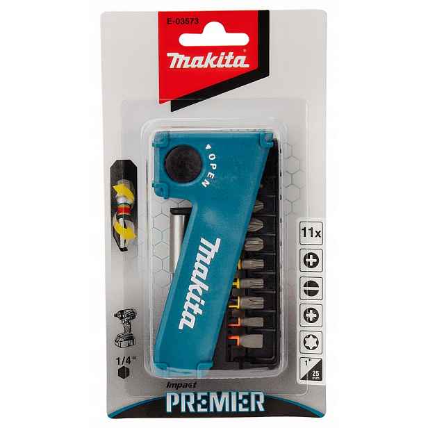 Sada úderových nástavců Makita E-03573 Impact pro šroubovák, silné bity