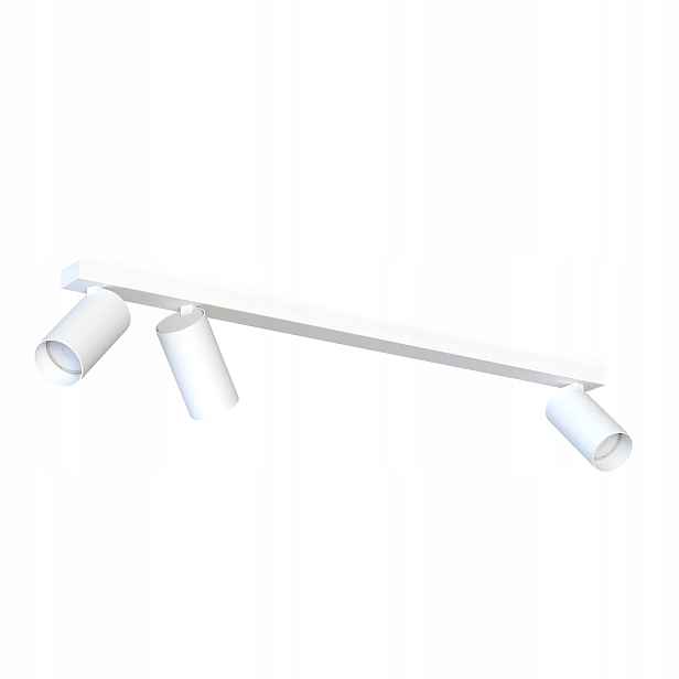 Stropní nástěnná lampa bílá lišta 70 cm 3 reflektory Mono Nowodvorski