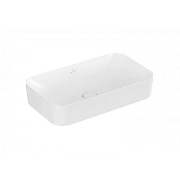Villeroy & Boch Finion - Umyvadlo na desku 60x35 cm, bez přepadu, CeramicPlus, Stone White 414361RW