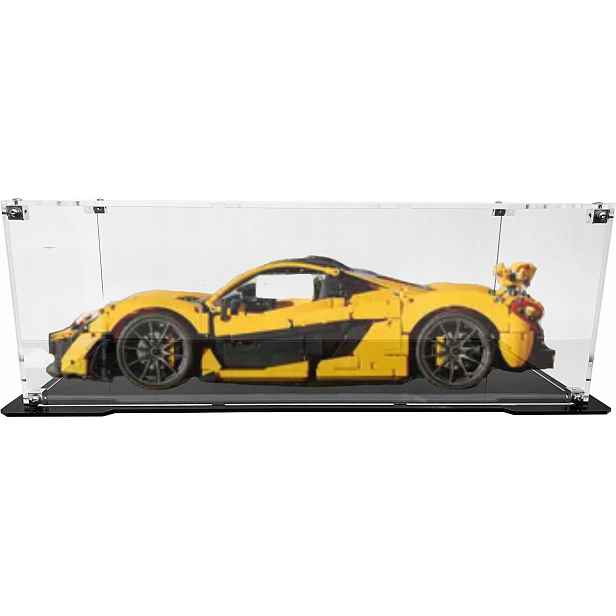 Vitrína s černou základnou pro stavebnici Lego 42172 Technic McLaren P1