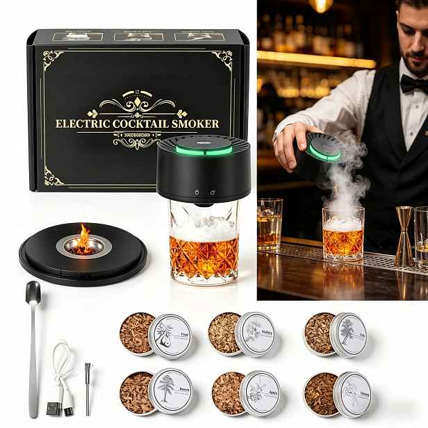 Sada Na Uzení Whisky Smoker Elektrická Dřevěná Jako dárek