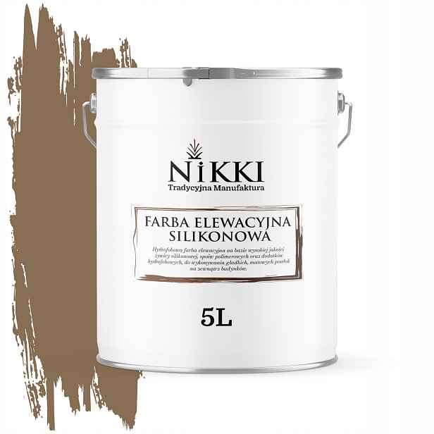 Barva barva 5L na omítku, venkovní, Uv ochrana, Kakaová Různé Barvy