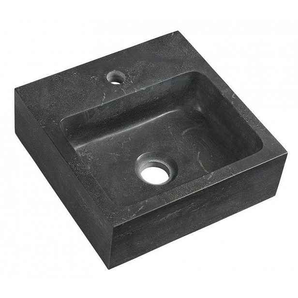 SAPHO - BLOK kamenné umývátko 30x30cm, antracit 2401-29