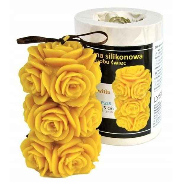 Silikonová forma Odkvetlá růže 11,5 cm