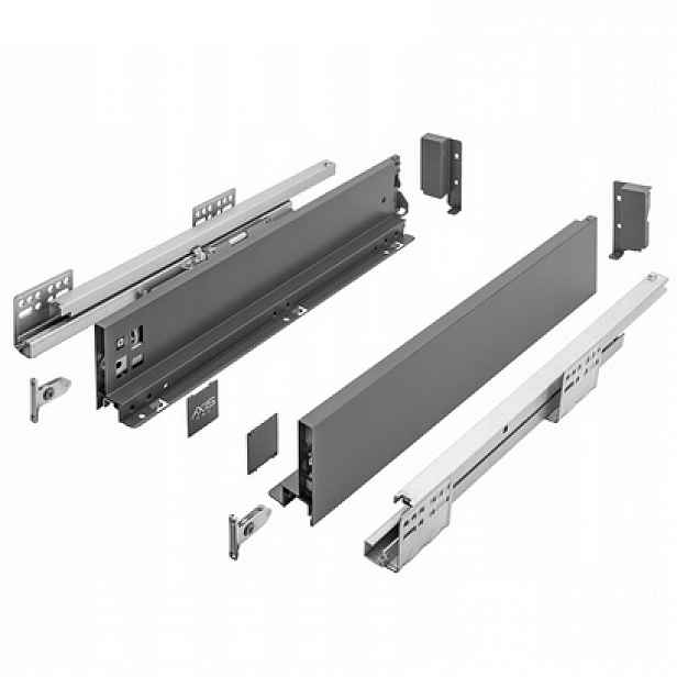 Šuplík Gtv Axis Pro Push Open Gtv Střední H116 550 Antracit Plný Výsuv
